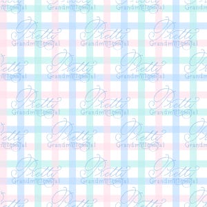 Pastel Plaid Pattern, Grandmillennial patterns, grandmillennial seamless pattern, plaid gingham, pastel gingham seamless pattern