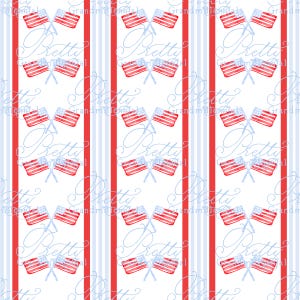 Preppy Patriotic pattern, seamless Independence Day pattern, grandmillennial seamless pattern, flag, stripes pattern, 4th of July pattern