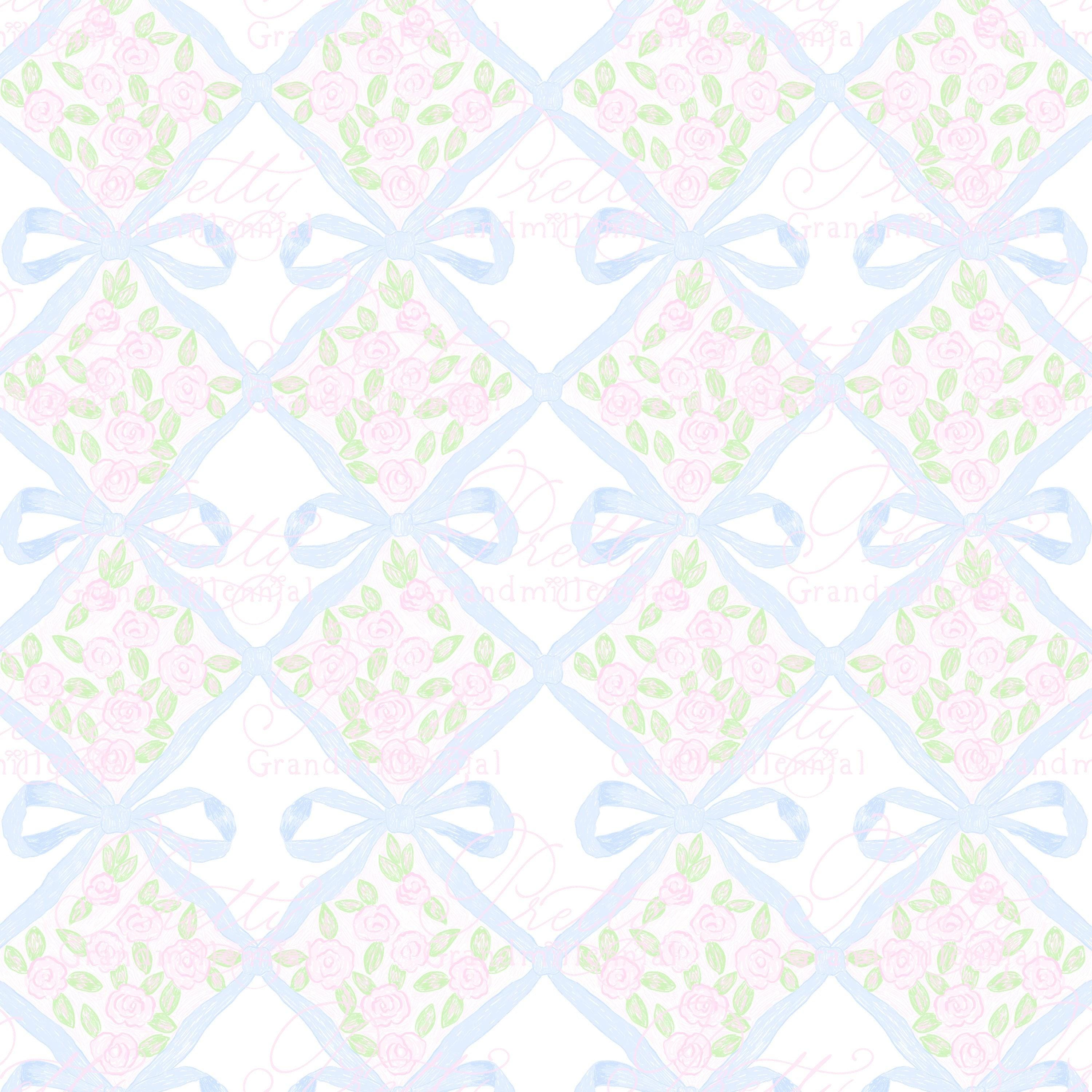 LoveShackFancyのファンシーな白、青、紫の花柄のコットンドレス