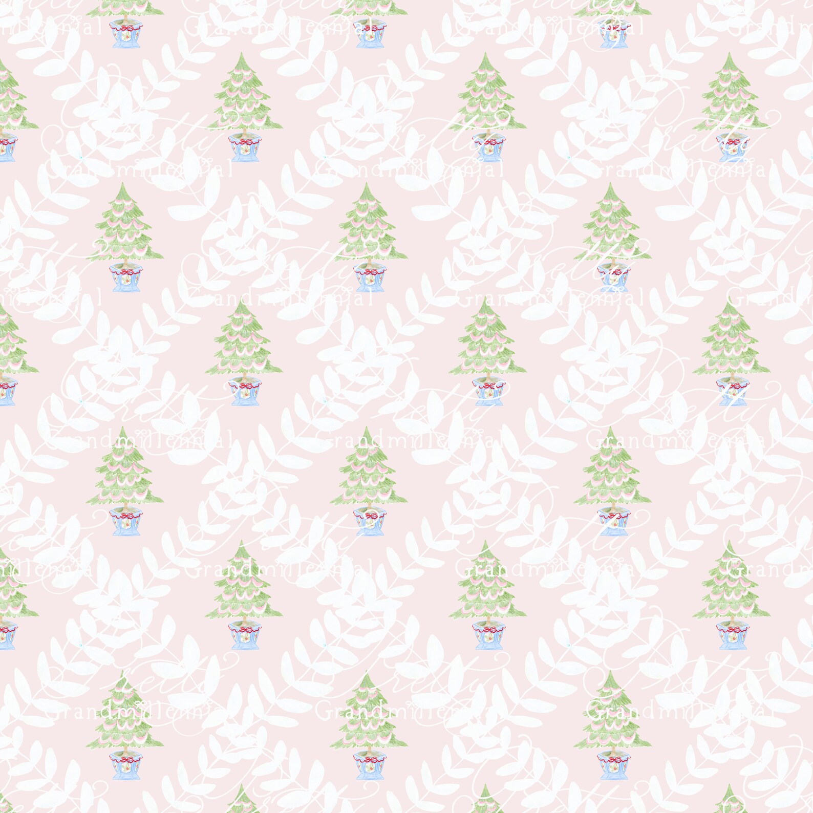 Christmas Tree Pattern, Seamless Pattern, Christmas Pattern, Seamless ...