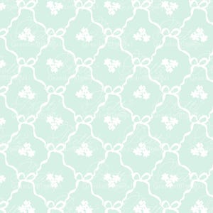 Ribbons pattern, seamless pattern, bow pattern, seamless pattern trellis, painted seamless pattern, grandmillennial pattern shop, bows image 1