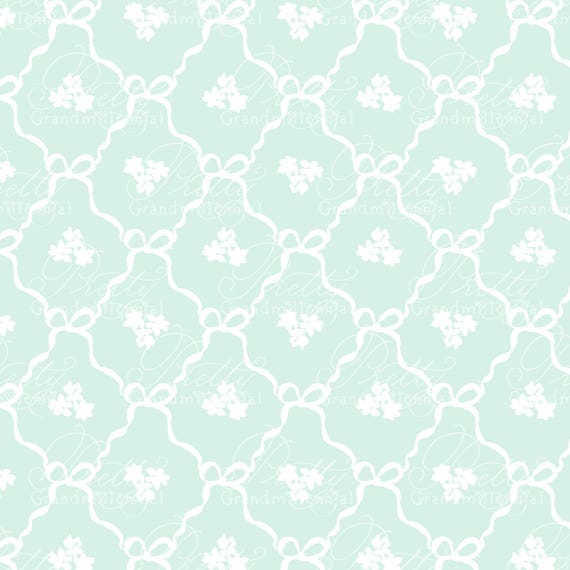 Ribbons pattern, seamless pattern, bow pattern, seamless pattern trellis, painted seamless pattern, grandmillennial pattern shop, bows