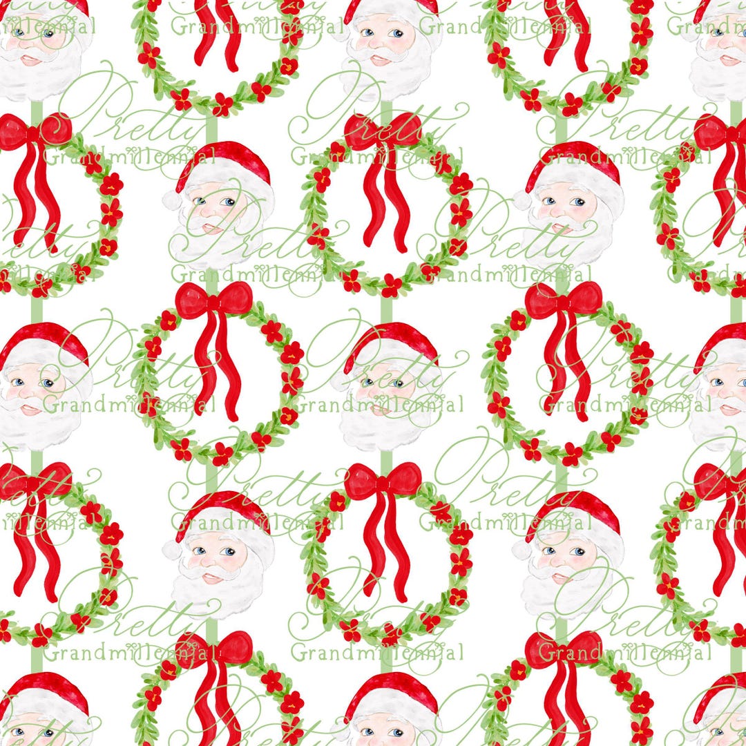 Modello senza cuciture con cappello rosso di Babbo Natale, modello