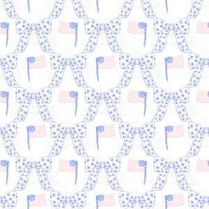 Patriotic pattern, 4th of july pattern, independence day pattern, USA flag patter, watercolor patriotic patter, stars, grandmillennial