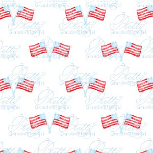 Preppy Patriotic pattern, seamless Independence Day pattern, grandmillennial seamless pattern, flag patriotic pattern, 4th of July pattern