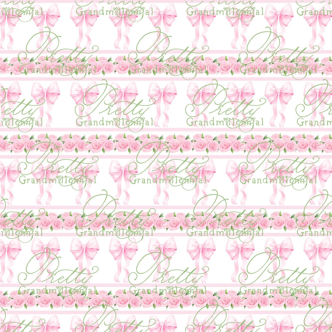 Modello di San Valentino, fiocchi ad acquerello, modello a rosetta