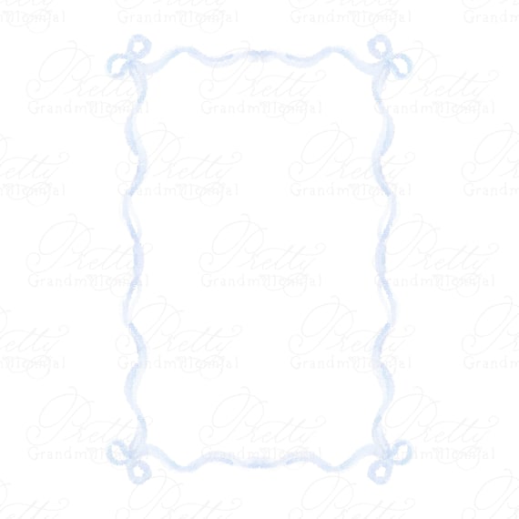 Bows ribbon frame clipart, bow frame clipart, grandmillennial clipart, ribbon frame clipart, 5x7 frame clipart, ribbon bows clipart