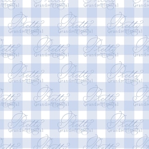 Blue gingham plaid pattern, blue gingham pattern, blue checkered print, blue plaid print, preppy pattern, grandmillennial patterns