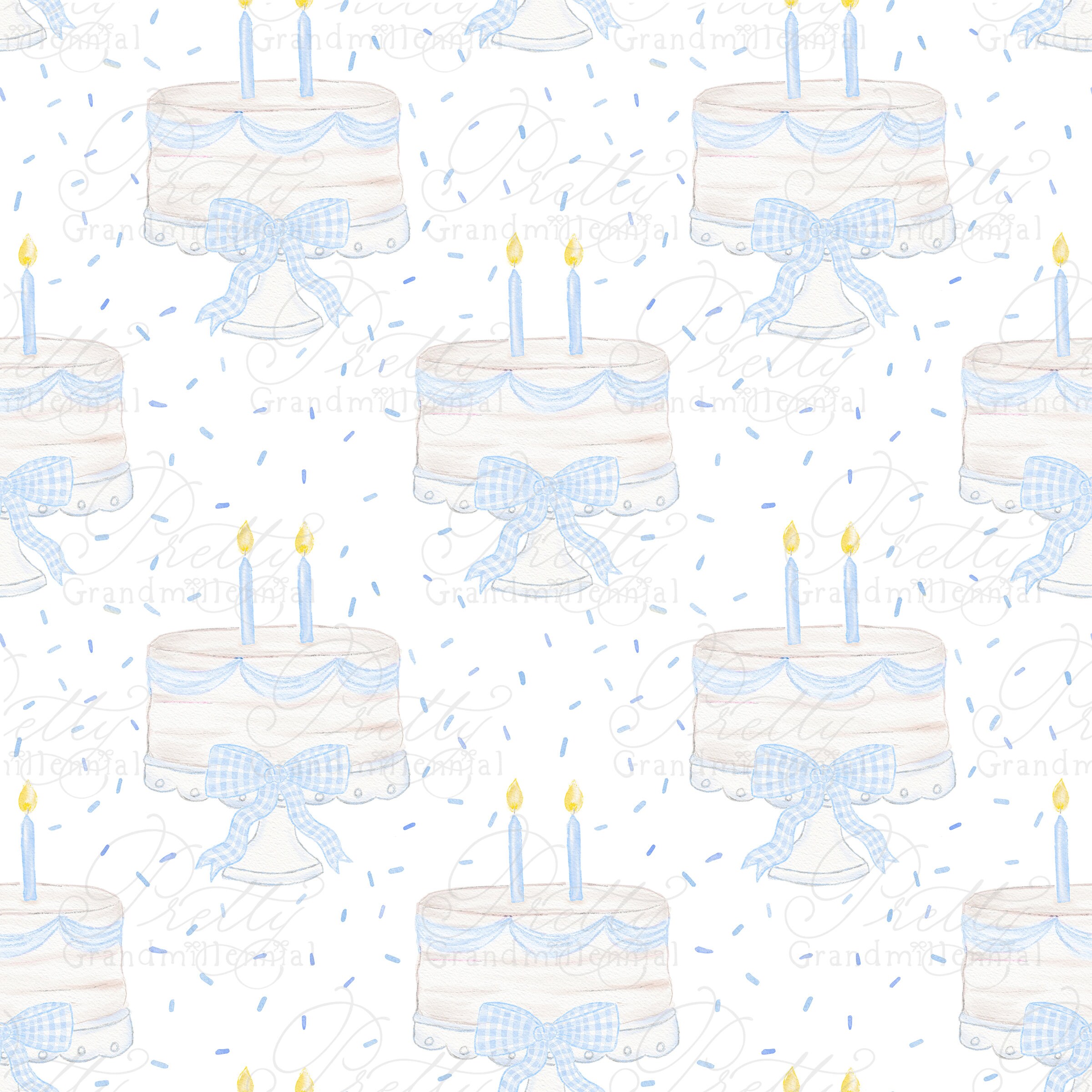 Birthday Cake Pattern With Sprinkles, Sprinkles Cake Pattern ...