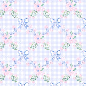 Grandmillennial Blumen Ribbonerie Trellis Frühling Muster, Block-Print Muster, nahtlose Muster Shop, adrette Muster, Printshop