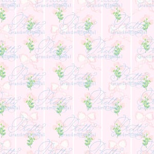 Grandmillennial Blumenschleifenmuster, nahtloser Mustershop, hübsches Grandmillennial, Grandmillennial-Muster, adrettes Muster, Kokette