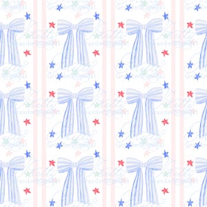 Patriotic pattern, 4th of july pattern, independence day pattern, USA flag patter, watercolor patriotic patter, stars, grandmillennial