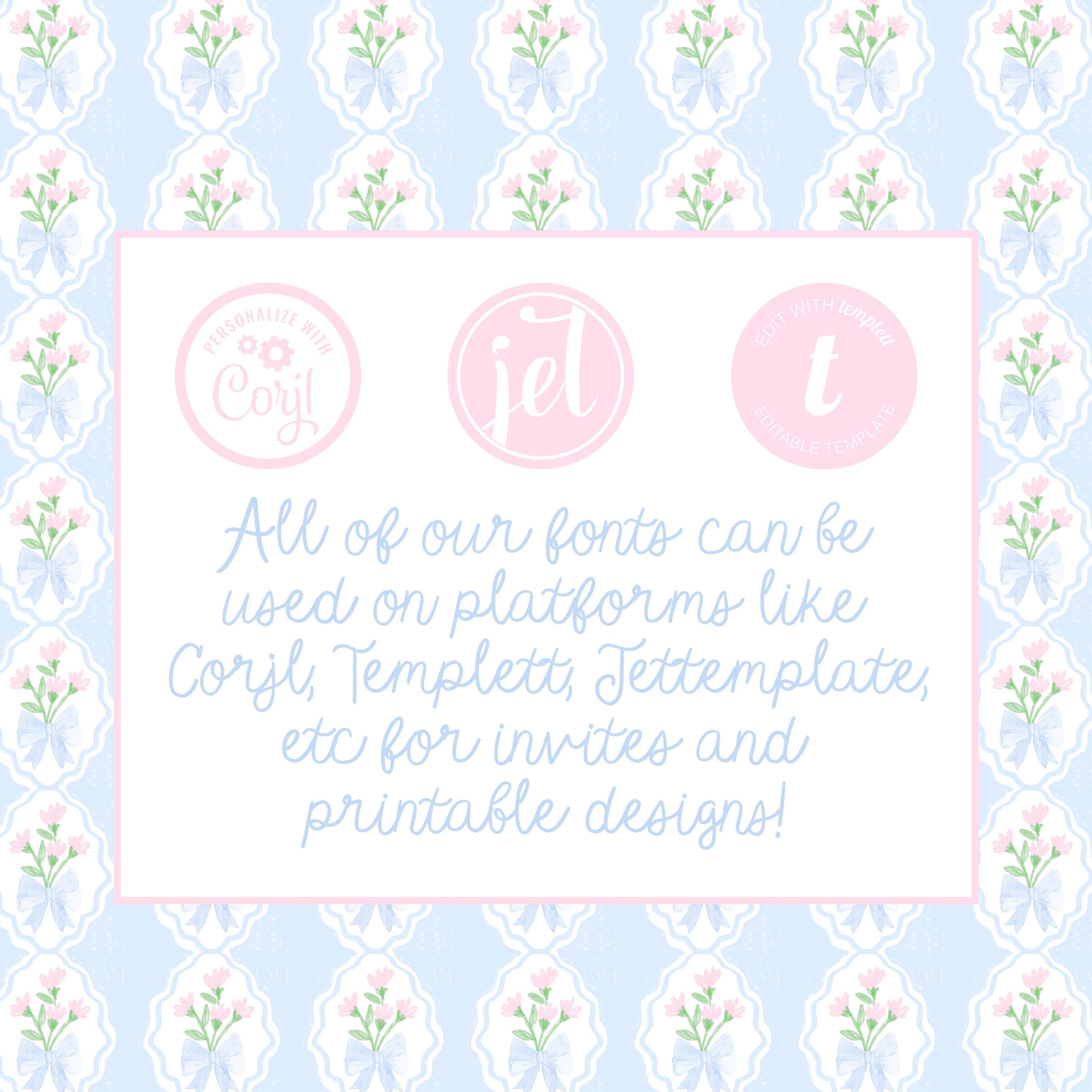 Prepy Hand Preppy Script Font, Hand Lettered, Script Font, Commercial Use Font ...