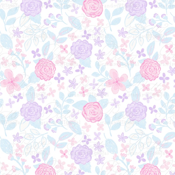 Liberty Ditsy Pastel Floral Pattern, floral pattern, pastel flowers pattern, liberty floral pattern, ditsy flowers pattern, grandmillennial