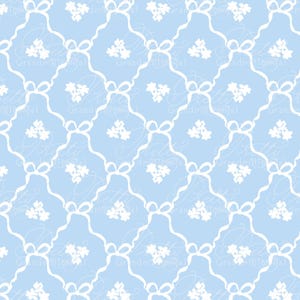 Ribbons pattern, seamless pattern, bow pattern, seamless pattern trellis, painted seamless pattern, grandmillennial pattern shop, bows