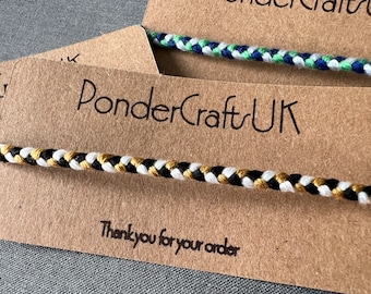 Made to Order | Handmade Braided Friendship Bracelet | Anklet | Any colour combination