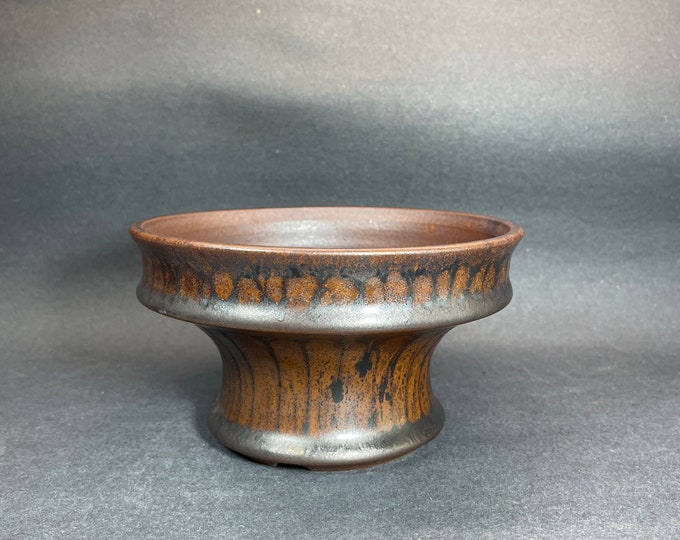 6 inch W* 3.5 inch H/ High quality handmade ceramic pottery/Succulent Pot/Handmade Pot/Caudex Pot/Ceramic Pot/Planters/Black Pots/Cactus Pot