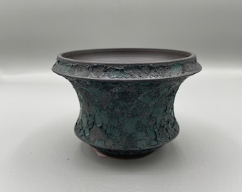4 inch W* 2.75 inch H/ High quality handmade ceramic pottery/Succulent Pot/Handmade Pot/Caudex Pot/Ceramic Pot/Planters/Black Pot/Cactus Pot