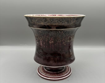 Handmade Ceramic Succulent Pot: Black Caudex Planter (5.5x5.75 inch)