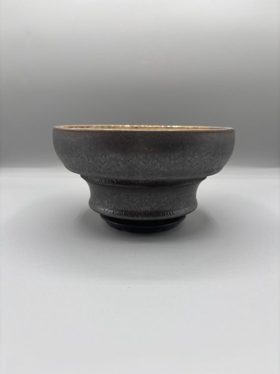 6.5 inch W* 3.5 inch H/ High quality handmade ceramic pottery/Succulent Pot/Handmade Pot/Caudex Pot/Ceramic Pot/Planter/Black Pot/Cactus Pot