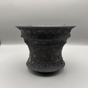 6 inch W* 4.75 inch H/ High quality handmade ceramic pottery/Succulent Pot/Handmade Pot/Caudex Pot/Ceramic Pot/Planter/Black Pot
