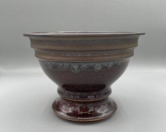 Handmade Ceramic Succulent Pot: Black Caudex Planter (5.25x3.75 inch)