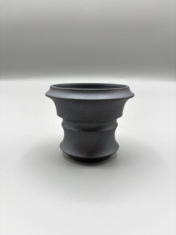 2.25 inch W* 2 inch H/ High quality handmade ceramic pottery/Succulent Pot/Handmade Pot/Caudex Pot/Ceramic Pot/Planter/Black Pot