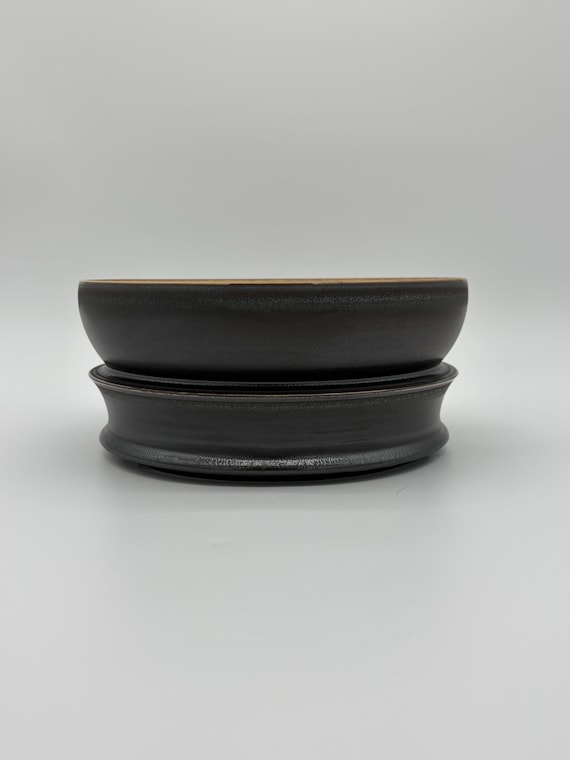 9.5 inch W* 4.25 inch H/ High Quality Handmand Pottery/ Caudex Planter/Collector Pot/Caudiciform Planter/ Smoke Mocha Planter/ Succulent Pot