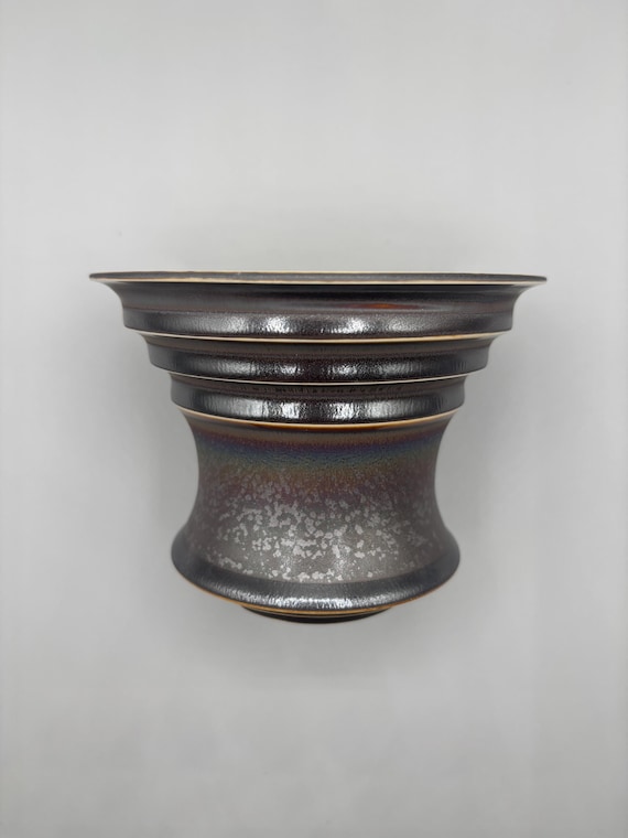 5 inch W* 3.5 inch H/ High quality handmade ceramic pottery/Succulent Pot/Handmade Pot/Caudex Pot/Ceramic Pot/Planter/Black Pot/Cactus Pot