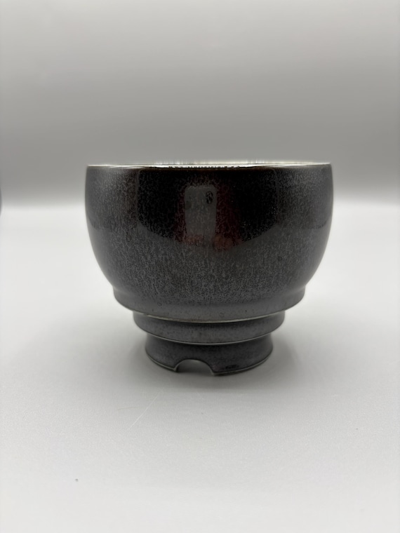 3.5 inch W* 3 inch H/ High quality handmade ceramic pottery/Succulent Pot/Handmade Pot/Caudex Pot/Ceramic Pot/Black Pot/Cactus Pot
