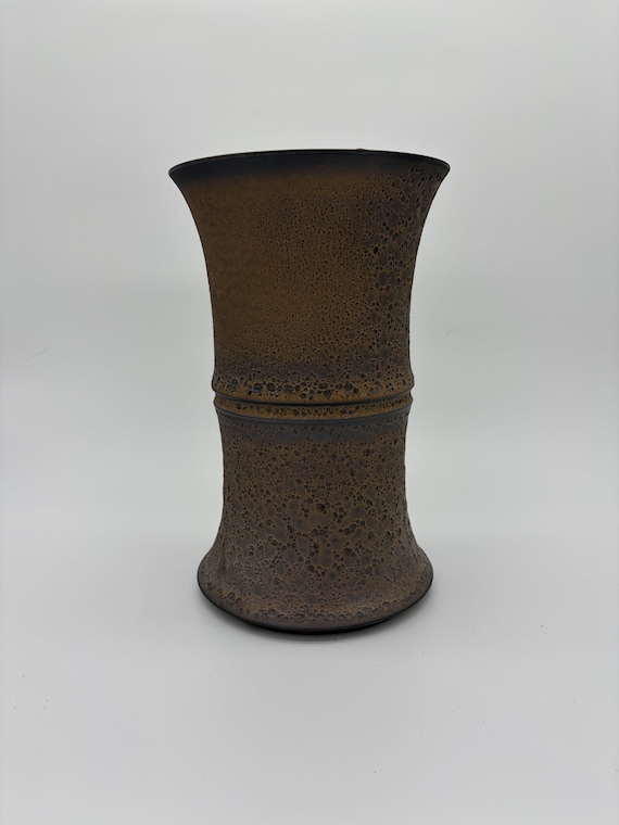 8 inch W* 13 inch H/ High quality handmade ceramic pottery/Succulent Pot/Handmade Pot/Caudex Pot/Ceramic Pot/Planter/Golden Pot
