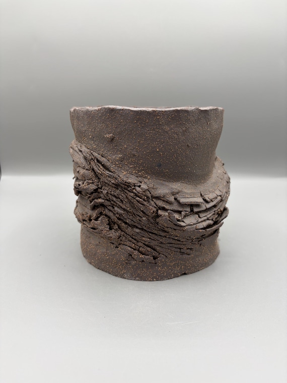 4.75 inch W* 4.75 inch H/ High quality handmade ceramic pottery/Succulent Pot/Handmade Pot/Caudex Pot/Ceramic Pot/Black Pot/Cactus Pot