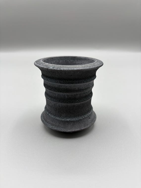2.25 inch W* 2.5 inch H/ High quality handmade ceramic pottery/Succulent Pot/Handmade Pot/Caudex Pot/Ceramic Pot/Planter/Black Pot