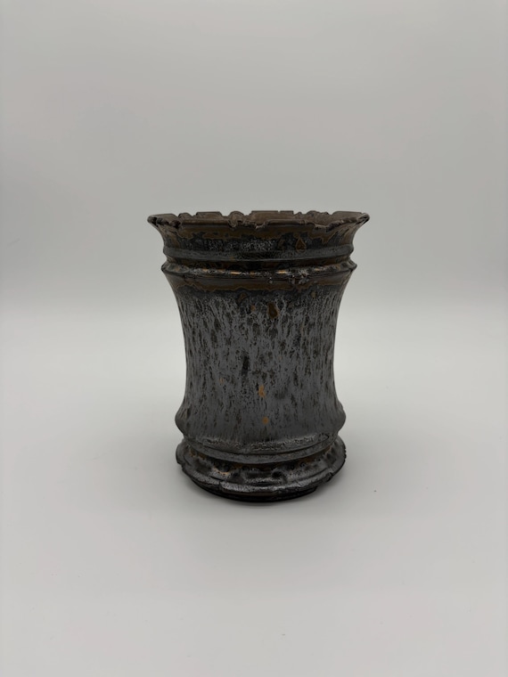 6.25 inch W* 8 inch H/ Rusted Metal Planter/ High quality handmade ceramic pottery/Succulent Pot/Handmade /Caudex Pot/Ceramic Pot/Bronze