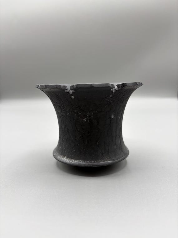 3.75 inch W* 2.75 inch H/ High quality handmade ceramic pottery/Succulent Pot/Handmade Pot/Caudex Pot/Ceramic Pot/Planter/Black Pot