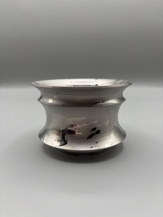 3.75 inch W* 2.5 inch H/ High quality handmade ceramic pottery/Succulent Pot/Handmade Pot/Caudex Pot/Ceramic Pot/Sliver Pot/Cactus Pot