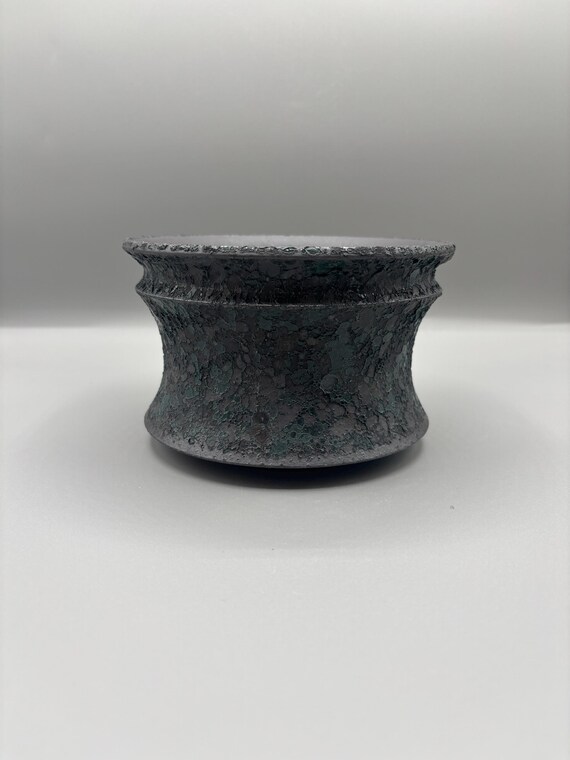 5.75 inch W* 3.5 inch H/ High quality handmade ceramic pottery/Succulent Pot/Handmade Pot/Caudex Pot/Ceramic Pot/Black Pot/Cactus Pot