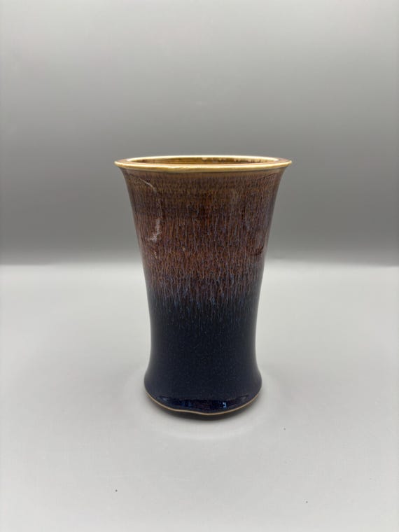 Handmade Ceramic Succulent Pot: Two-Tone Glazed Planter (3.5x5.5 inch)