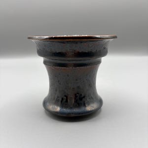 3.75 inch W* 3.25 inch H/ High quality handmade ceramic pottery/Succulent Pot/Handmade Pot/Caudex Pot/Ceramic Pot/Black Pot/Cactus Pot