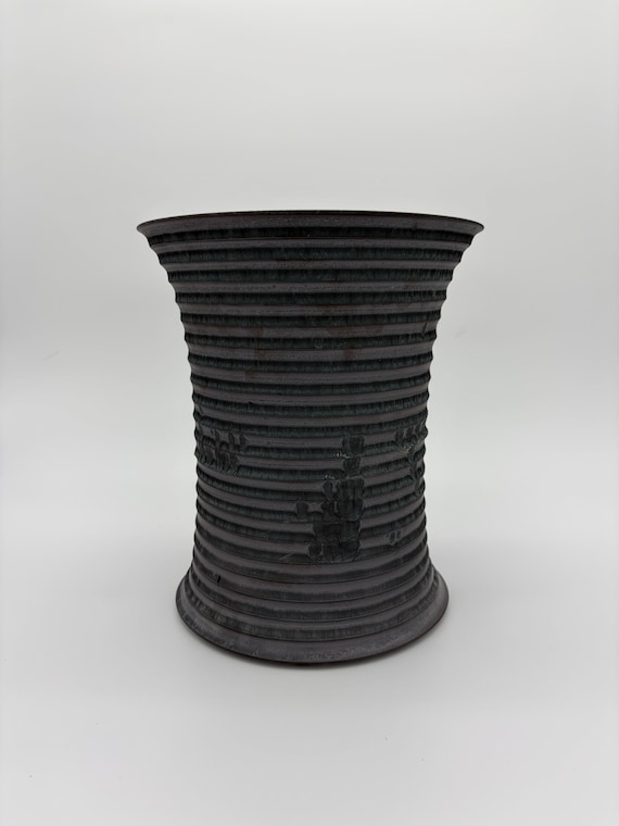9.5 inch W* 11.5 inch H/ High quality handmade ceramic pottery/Succulent Pot/Handmade Pot/Caudex Pot/Ceramic Pot/Planter/Black Pot
