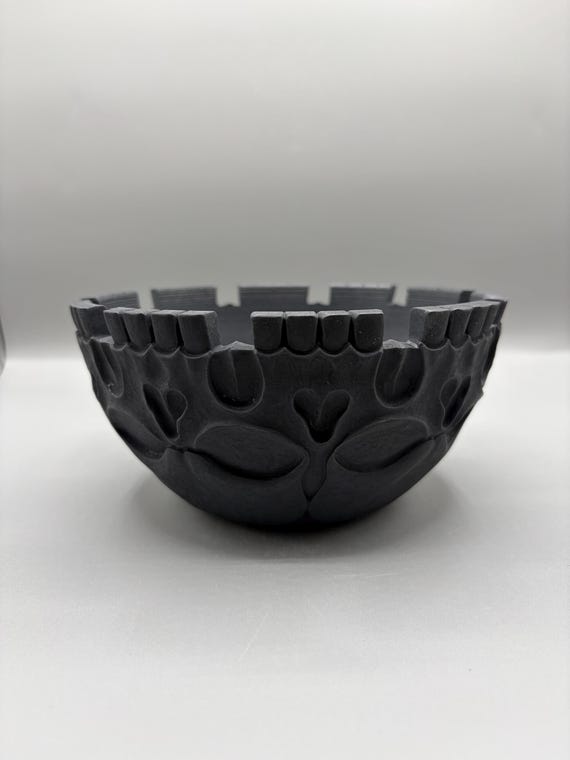6 inch W* 3.25 inch H/ High quality handmade ceramic pottery/Succulent Pot/Handmade Pot/Caudex Pot/Ceramic Pot/Black Pot/Cactus Pot