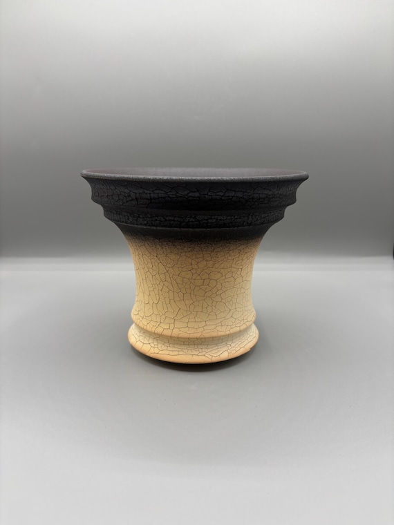 6 inch W* 5 inch H/ High quality handmade ceramic pottery/Succulent Pot/Handmade Pot/Caudex Pot/Ceramic Pot/Planter/Black Pot/Cactus Pot