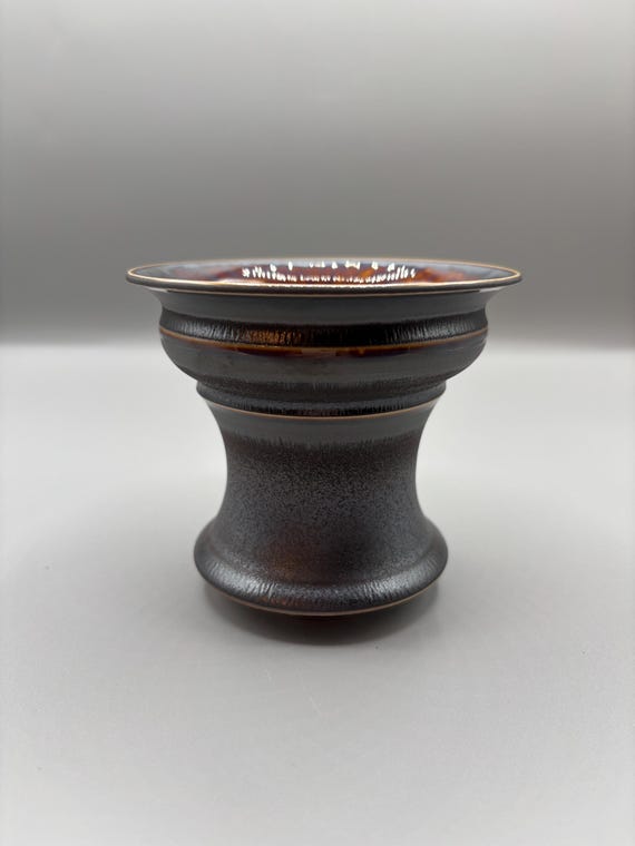 4 inch W* 3.5 inch H/ High quality handmade ceramic pottery/Succulent Pot/Handmade Pot/Caudex Pot/Ceramic Pot/Planters/Black Pots/Cactus Pot