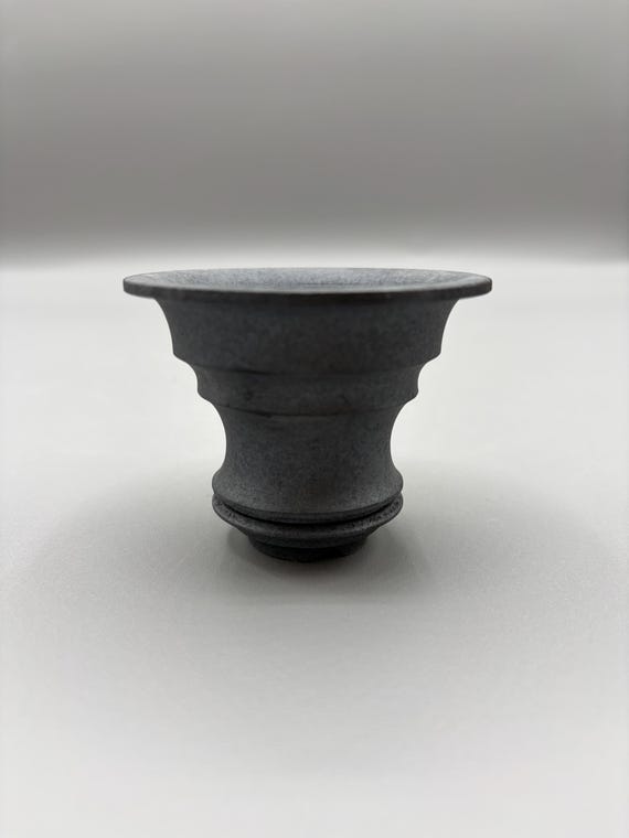 2.5 inch W* 2 inch H/ High quality handmade ceramic pottery/Succulent Pot/Handmade Pot/Caudex Pot/Ceramic Pot/Planter/Black Pot