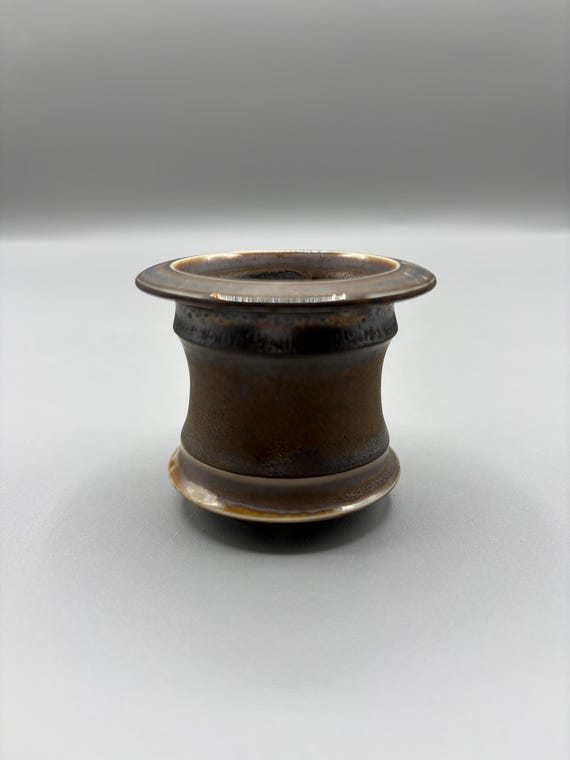 2.25 inch W* 2 inch H/ High quality handmade ceramic pottery/Succulent Pot/Handmade Pot/Caudex Pot/Ceramic Pot/Planter/Brown Pot