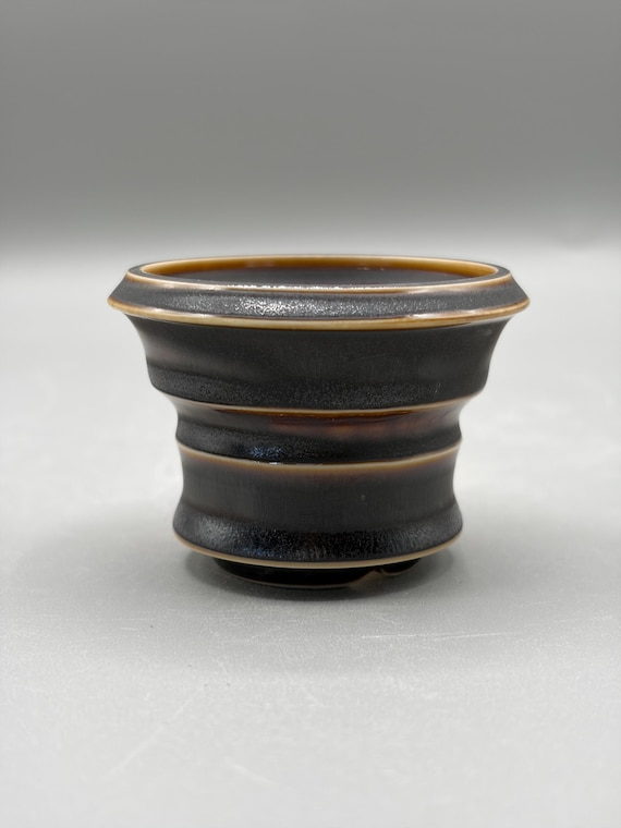 2.25 inch W* 1.75 inch H/ High quality handmade ceramic pottery/Succulent Pot/Handmade Pot/Caudex Pot/Ceramic Pot/Black Pot/Cactus Pot