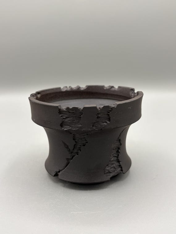 3.75 inch W* 2.75 inch H/ High quality handmade ceramic pottery/Succulent Pot/Handmade Pot/Caudex Pot/Ceramic Pot/Planter/Black Pot
