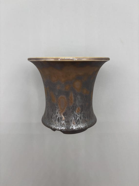 2.5 inch W* 2.25 inch H/ High quality handmade ceramic pottery/Succulent Pot/Handmade Pot/Caudex Pot/Ceramic Pot/Planter/Black Pot