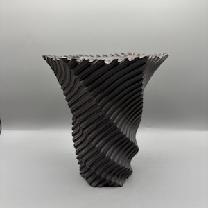 Maceta de cerámica hecha a mano de alta calidad de 6 pulgadas de ancho x 7 pulgadas de alto / Maceta para suculentas / Maceta artesanal / Maceta de caudex / Maceta de cerámica / Jardinera / Maceta negra