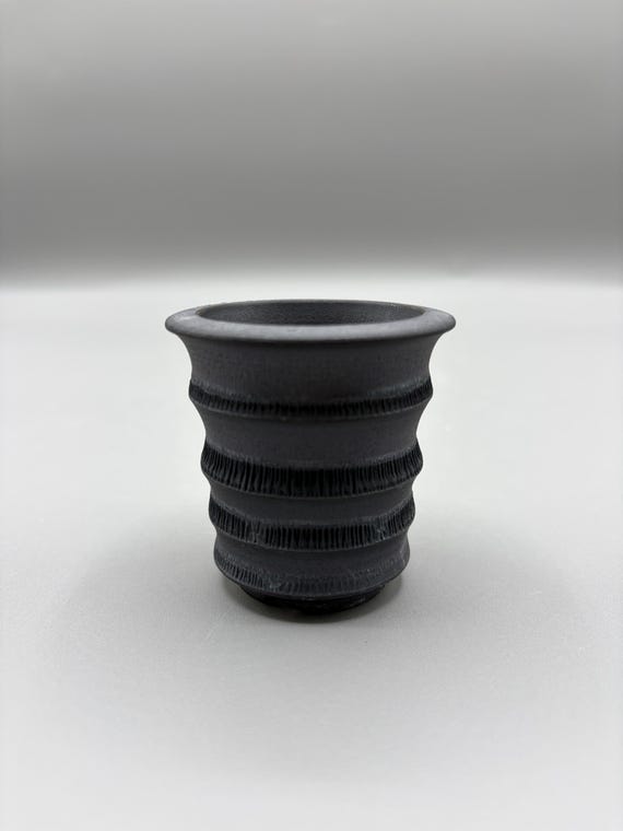 2 inch W* 2 inch H/ High quality handmade ceramic pottery/Succulent Pot/Handmade Pot/Caudex Pot/Ceramic Pot/Planter/Black Pot